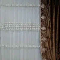 پرده همراه با کناره و پشت دری|پرده، رانر، رومیزی|ابهر, |دیوار