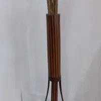 گلدان چوبی بهمراه گل خشک|گل مصنوعی|گنبد کاووس, |دیوار