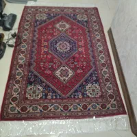قالیچه ی دست بافت یک دریک ونیم