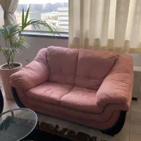 مبل ترک صورتی ۶ نفره کاملا سالم|مبلمان خانگی و میز عسلی|تهران, اکباتان|دیوار