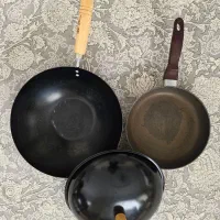 دو عدد ماهیتابه کارکرده|ظروف پخت‌وپز|تهران, کامرانیه|دیوار