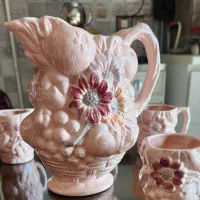 پارچ ۵۰ ساله گلبهی و ۶ لیوان