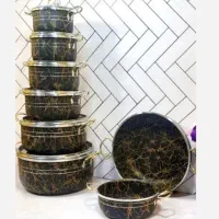 سرویس قابلمه 8 پارچه AMD  چدن|ظروف پخت‌وپز|قم, شهرک امام حسین|دیوار