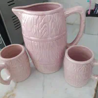 پارچ و لیوان سفالی
