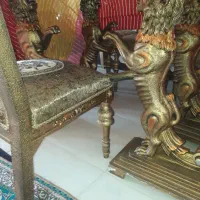 مبل استیل شیر ۹نفره ۸نفره ناهارخوری