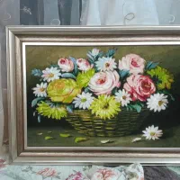 دستبافت گل رز هدیه روز مادر|تابلو فرش|تبریز, |دیوار