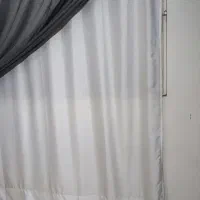 پرده حلقه ای و پشت پرده ریلی|پرده، رانر، رومیزی|مشهد, الهیه|دیوار