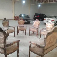 فروش مبل ۹ نفره سلطنتی نو دسته دار|مبلمان خانگی و میز عسلی|بناب, |دیوار