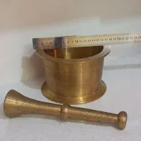 هاون بزرگ ۵ کیلویی برنجی|کلکسیون اشیاء عتیقه|زاهدان, |دیوار