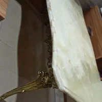 جلو مبلی برنزی اصل با سنگ مرمر گرانیتی