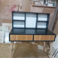 میزتحریر و آرایشی شلف دار 2 کشو