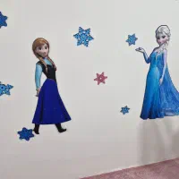 ست لوازم اتاق کودک طرح فروزن (آنا السا)|اسباب و اثاث بچه|فارسان, |دیوار