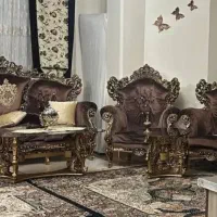مبل ۹ نفره استیل سلطنتی|مبلمان خانگی و میز عسلی|امیدیه, |دیوار