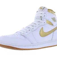 کفش نایکی Air Jordan 1 High OG سفید طلایی مدل سایز