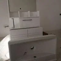 سنگ روشویی با اینه و کمد|لوازم سرویس بهداشتی|کاشان, عربها|دیوار