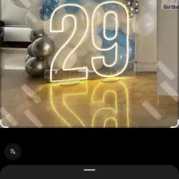 اعداد نئونی فروشی