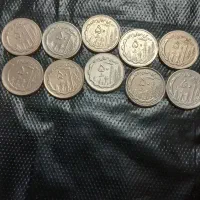 ۵تومنی مسی پک ۱۰عددی|کلکسیون سکه، تمبر، اسکناس|ابریشم, |دیوار