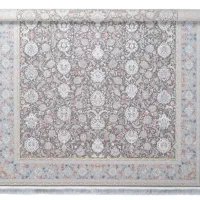 ۲ تخته فرش کاشان 1200شانه گل برجسته ۶متری کاملا نو