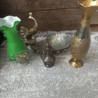 کشکول.یک عدد گلدان.گلاب پاش.بشقاب|کلکسیون اشیاء عتیقه|تهران, حبیب الله|دیوار