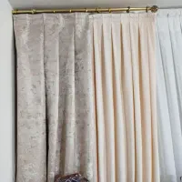 پرده حریر و دستک|پرده، رانر، رومیزی|تربتحیدریه, شهرک ولیعصر|دیوار