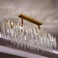 لوستر کریستالی برفی(شاخه نبات)نو|لوستر و چراغ آویز|تهران, گیشا|دیوار
