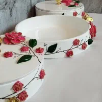 ظروف پذیرایی و دکوری دست ساز سنگ مصنوعی