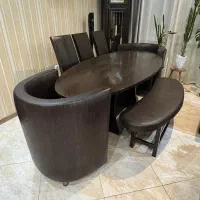 فروش مبلمان ۷ نفره و ناهارخوری ۸ نفره و ساعت|مبلمان خانگی و میز عسلی|مشهد, جاهد شهر|دیوار