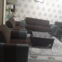 مبل ۷نفره ومیز وسط با 3تا گل میز|مبلمان خانگی و میز عسلی|شیراز, شهرک گلستان شمالی|دیوار