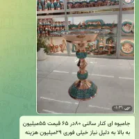 گلدان و جامیوه ای و سینی و فنجان|صنایع دستی و سایر لوازم تزئینی|دورود, |دیوار