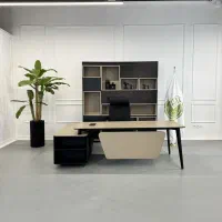 میز مدیریت پایه فلزی ، نیم ست اداری|دفتر کار|احمدآبادمستوفی, |دیوار