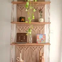 شلف قفسه کتابخونه مکرومه