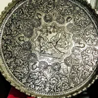 مجمع مس لبکنگره قاجار قلم فاخرارزشمندپهلوی طرح بزم|کلکسیون اشیاء عتیقه|زنجان, |دیوار