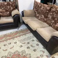 مبل ، راحتی ۷ نفره چرم فوری|مبلمان خانگی و میز عسلی|چمستان, |دیوار