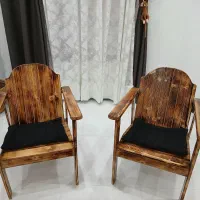صندلی راحتی تمام چوب