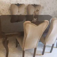 مبل راحتی ۷ نفره با میز نهارخوری|مبلمان خانگی و میز عسلی|تهران, حکمت|دیوار