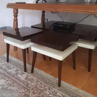 میز جلو مبلی همراه دو عسلی