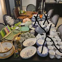 سرتاس سینی چوبی فنجان کفگیر دستمال سفره جعبه تیبگ