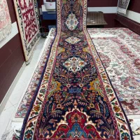 فرش کناره تبریز رج 30 اندازه 4.10 در 77 کم کارکرده