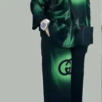 ست تیشرت وشلوار،شلوار دم‌پا،لچک گیپور