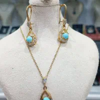 ست طلاروس زنونه فیروزه نیشابوری