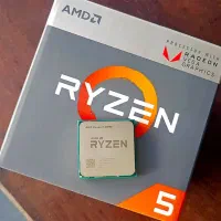 سی پی یو CPU AMD Ryzen 5 2400g + گرافیک RX 570