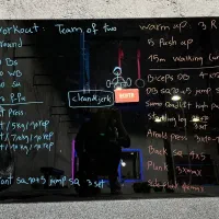 تخته گلس برد مشکی