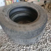 دو عدد تایر  لاستیک پراید