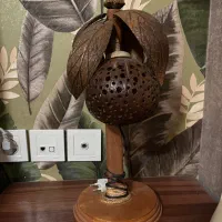 چراغ خواب مطالعه چوبی نخل|چراغ خواب و آباژور|ری, دولت‌آباد|دیوار