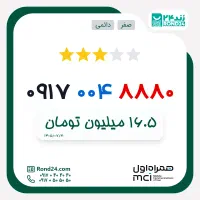 سیم کارت فوق رند همراه اول سه رقم یکی و کد تک شمار