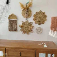 دیوار کوب حصیری  خاص و ترند|صنایع دستی و سایر لوازم تزئینی|خرم‌آباد, |دیوار