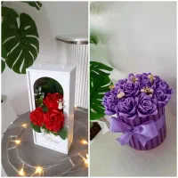 دسته گل رز روبانی|گل مصنوعی|کرمانشاه, |دیوار