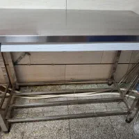 میز استیل و سینک دو‌لگنه و سرخ کن دو لگنه|فروشگاه و مغازه|قزوین, |دیوار