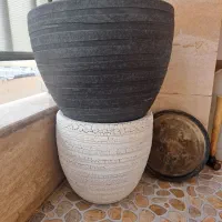 گلدان با زیر گلدانی