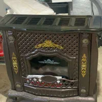 بخاری .صفر . رنگبندی سفید و قهوه ای